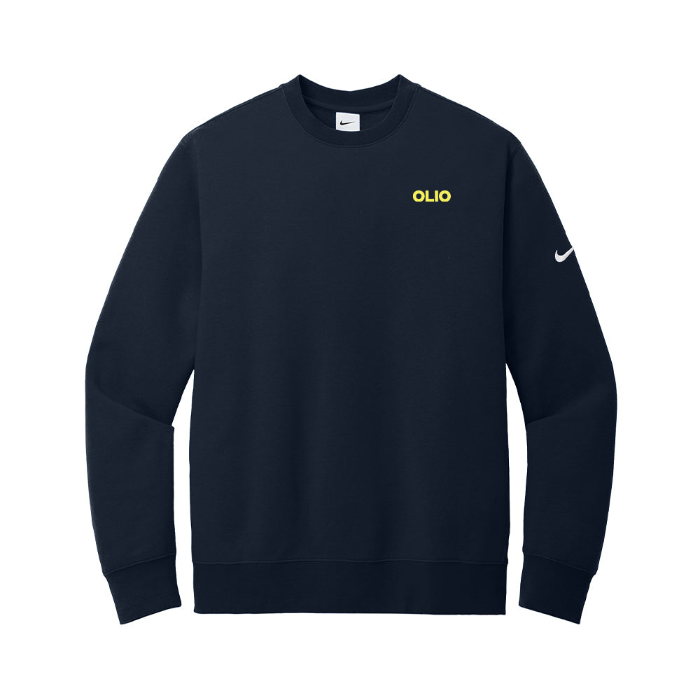 Nike Club Fleece Sleeve Swoosh Crew